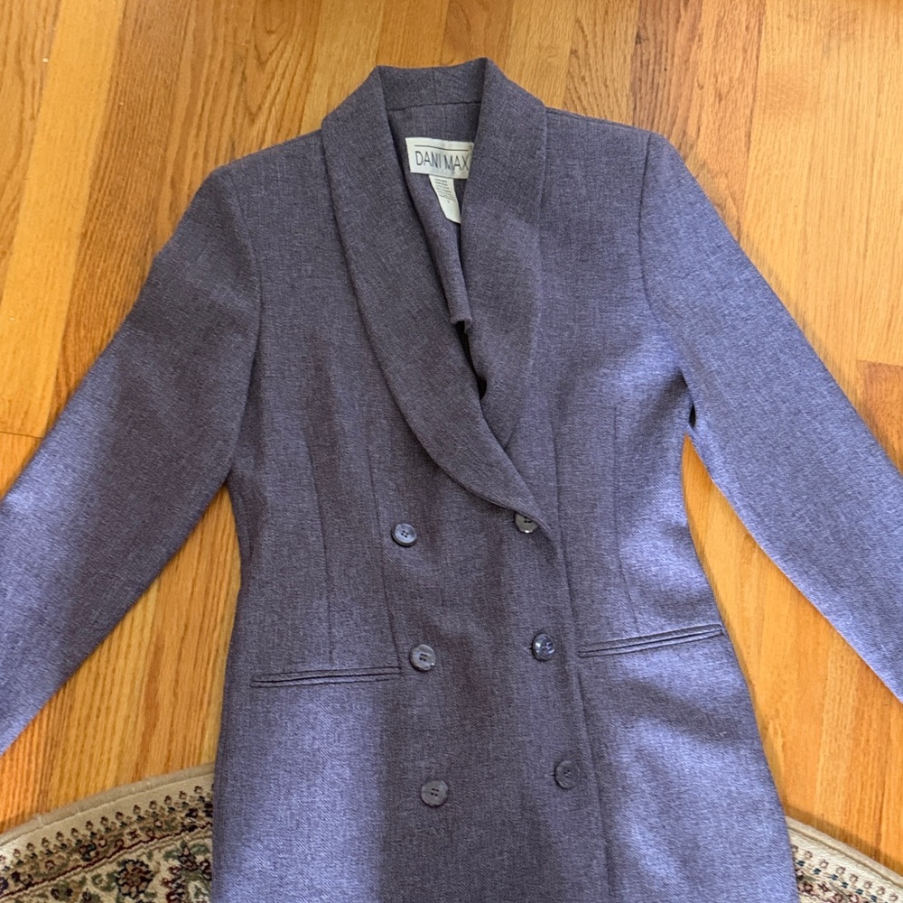 DaniMax Women's Charcoal Double-Breasted Blazer